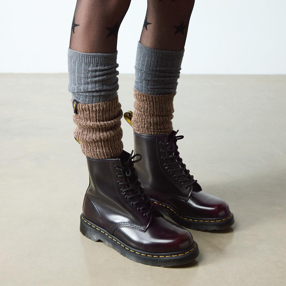 1460 Arcadia Leather Boots 'Cherry Red Arcadia'